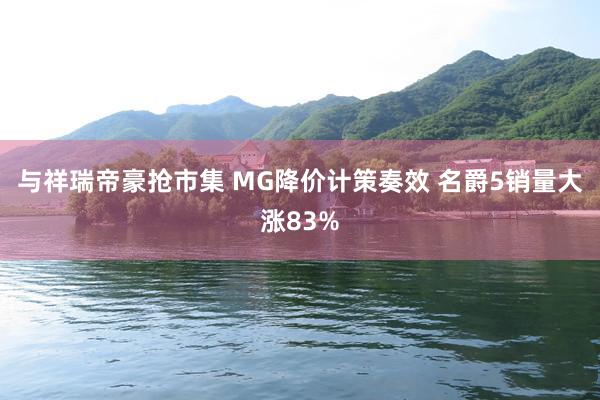 与祥瑞帝豪抢市集 MG降价计策奏效 名爵5销量大涨83%