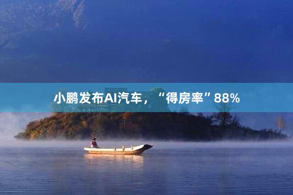 小鹏发布AI汽车，“得房率”88%