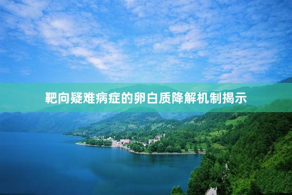 靶向疑难病症的卵白质降解机制揭示